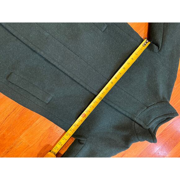 J. Crew  forest green Cocoon wool blend Coat size 6 - Picture 5 of 9
